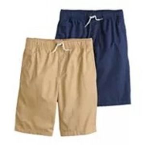 NWT Boys Sonoma Goods For Life® 2-Pack Woven Jogger Shorts Size L (14/16)